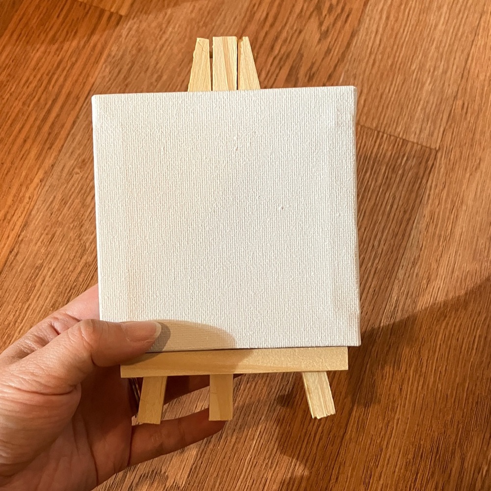 10 Sets of Canvas Boards for painting with Mini Easel 4x4 inch/10cmX10cm NWT